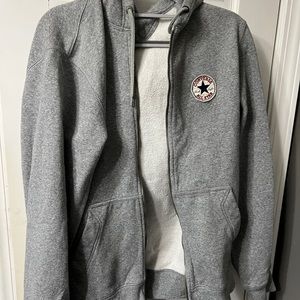 Mens converses zip up hoodie